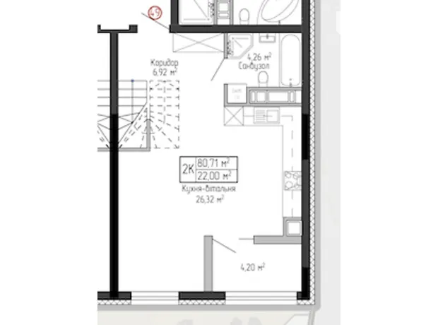 Квартира на вул. Спортивна, 8 в Тернопіль, ID 268285, фото №2