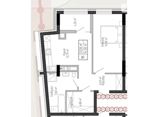 Квартира на вул. Спортивна, 8 в Тернополі, ID 475467, фото №6
