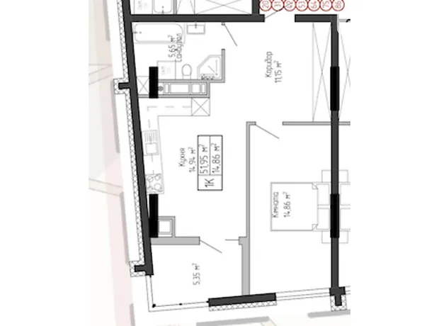 Квартира на вул. Спортивна, 8 в Тернополі, ID 412909, фото №6