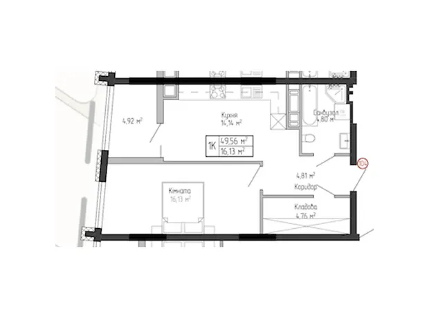 Квартира на вул. Спортивна, 8 в Тернополі, ID 232866, фото №9