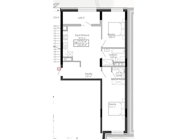 Квартира на вул. Спортивна, 8 в Тернополі, ID 237811, фото №8
