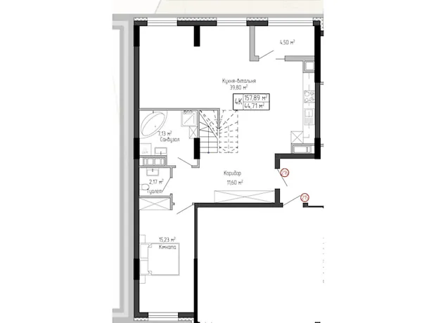 Квартира на вул. Спортивна, 8 в Тернополі, ID 237122, фото №9