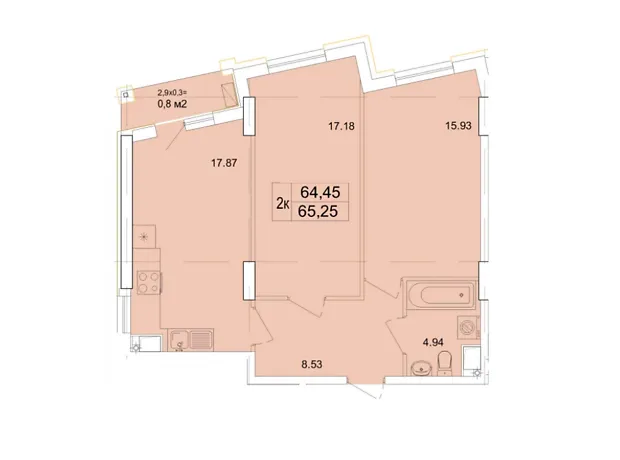 Квартира на вул. Чубаївська, 1 в Одесі, ID 172147, фото №3