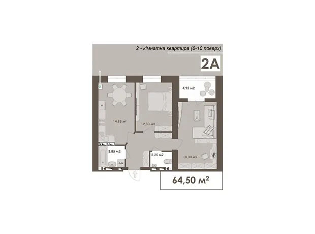 Квартира на вул. Стрілецька, 23 в Вінниці, ID 220614, фото №2