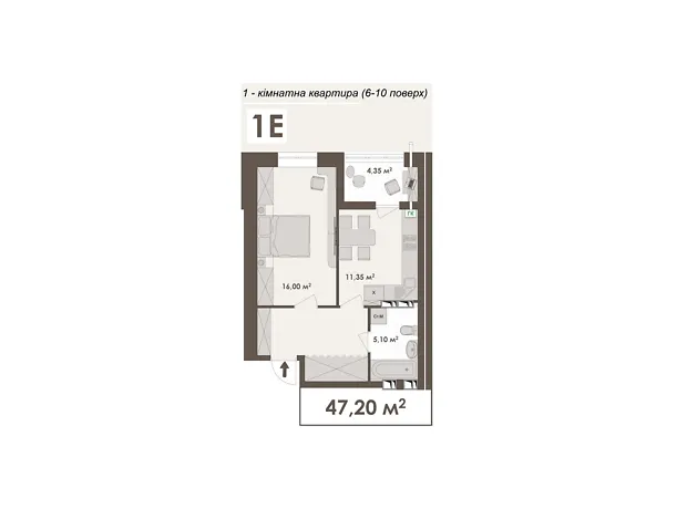 Квартира на вул. Стрілецька, 23 в Вінниця, ID 297584, фото №1