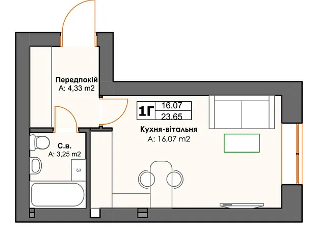 Квартира на вул. Северинівська, 131А в Києві, ID 242261, фото №11