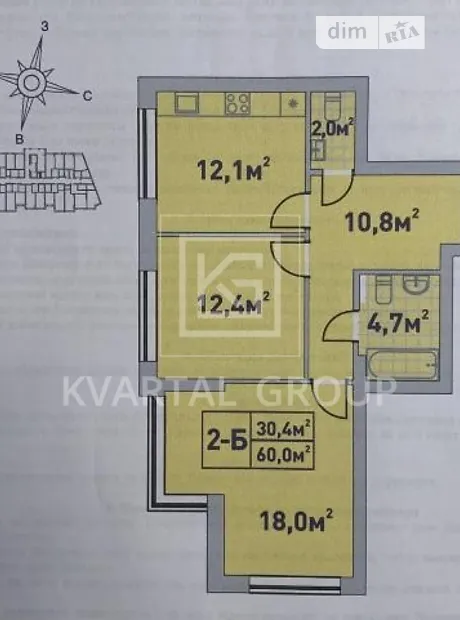 Квартира на вул. Університетська 3/4 в Києві, ID 231999, фото №5