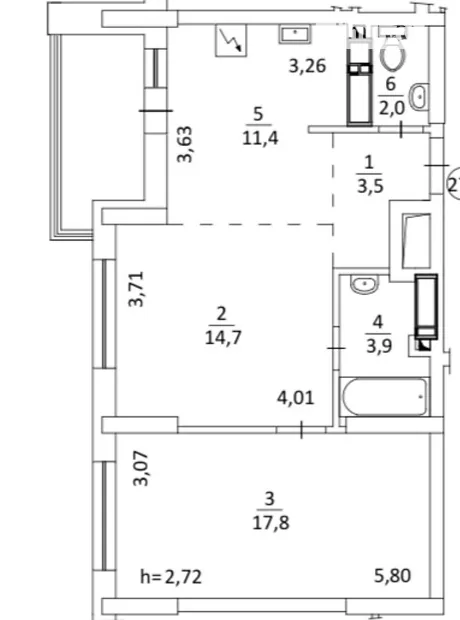 Квартира на вул. Володимира Сосюри, 6Б в Києві, ID 166299, фото №13