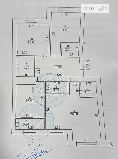 Квартира на вул. Літературна, 4А в Києві, ID 342249, фото №19