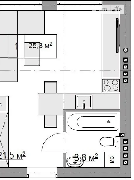 Квартира на вул. Енергетиків, 15 в Києві, ID 306736, фото №12