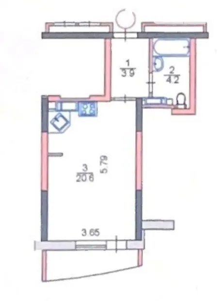 Квартира на вул. Миколи Кибальчича, 1В в Києві, ID 207772, фото №18