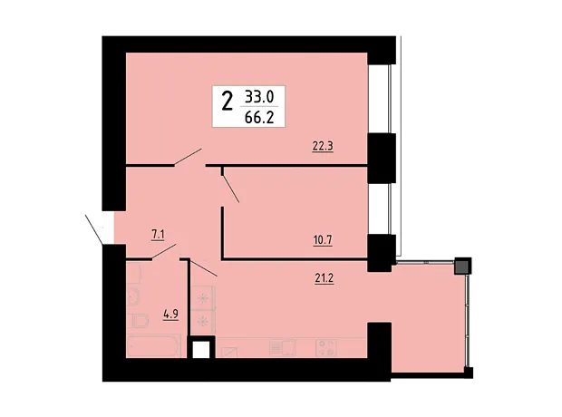 Квартира на вул. Академіка Сергія Корольова, 7Б, ID 360933, фото №1