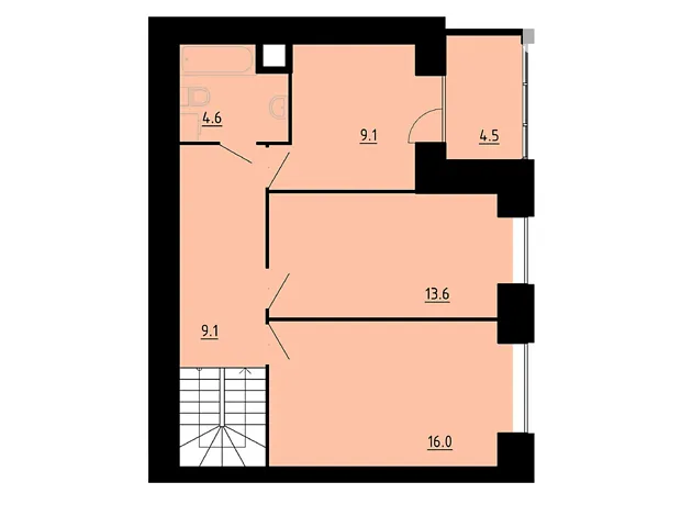 Квартира на вул. Академіка Сергія Корольова, 7Б в Тернополі, ID 360922, фото №6