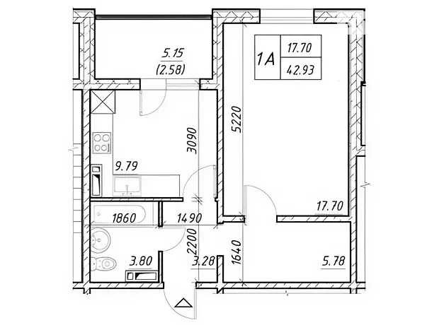 Квартира на вул. Героїв Енергетиків, 43 в Києві, ID 178131, фото №7