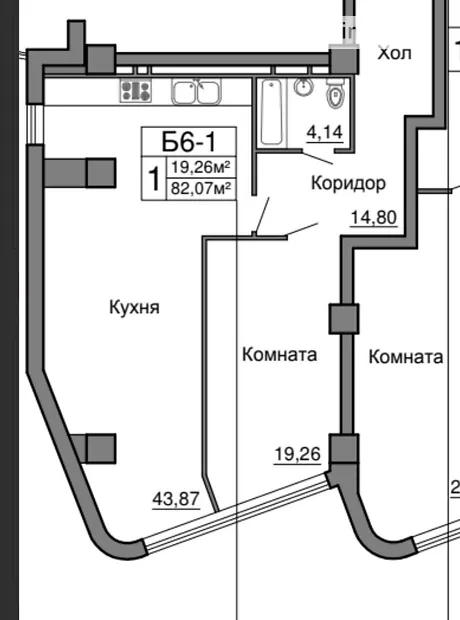 Квартира на пров. Морехідний, 2А в Одесі, ID 260694, фото №11