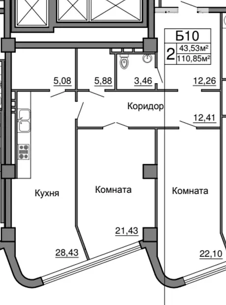 Квартира на пров. Морехідний, 2А в Одесі, ID 260744, фото №10