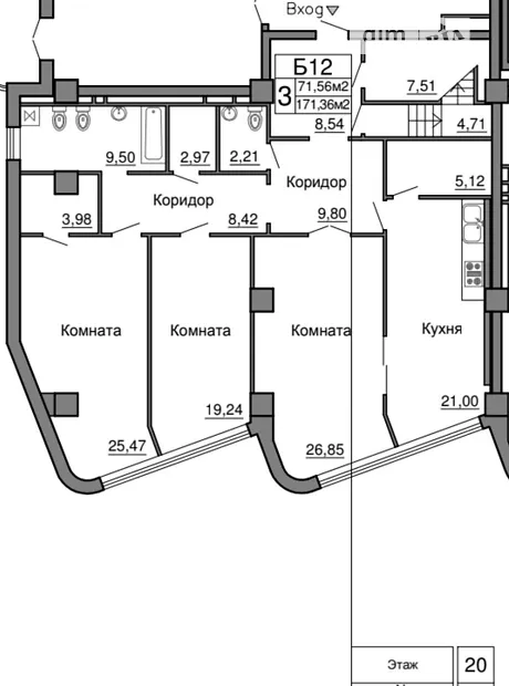 Квартира на пров. Морехідний, 2А в Одесі, ID 260637, фото №17