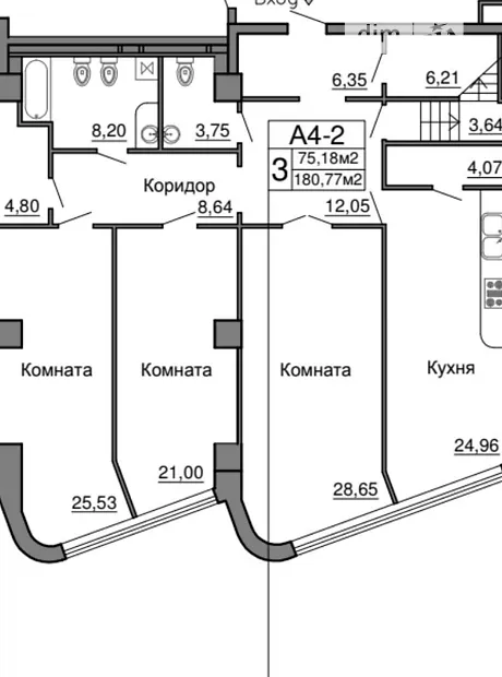 Квартира на пров. Морехідний, 2А в Одесі, ID 261073, фото №14