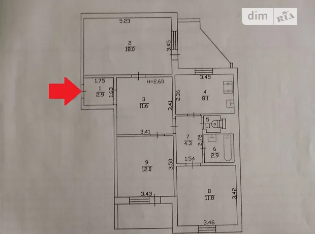 Квартира на вул. Ревуцького, 7А в Києві, ID 175164, фото №19