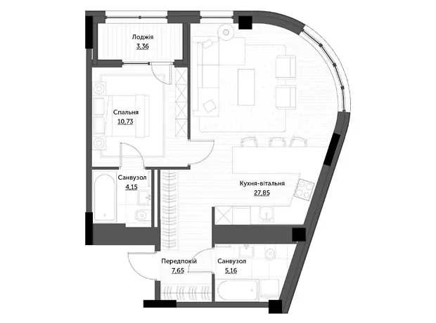 Квартира на вул. Берковецька, 4Д в Києві, ID 203098, фото №17