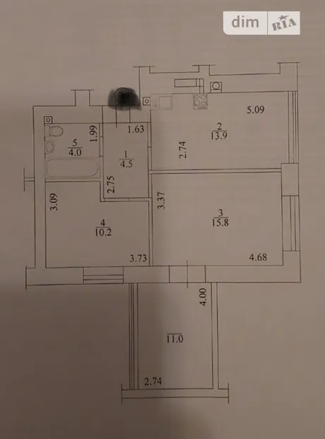 Квартира на вул. Виговського 2Д/1 в Києві, ID 233143, фото №40