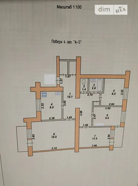Квартира на пров. Київський 1-й, 7 в Житомирі, ID 232754, фото №23