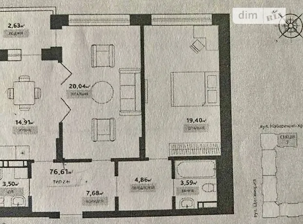 Квартира на вул. Щекавицька, 46 в Києві, ID 183734, фото №19