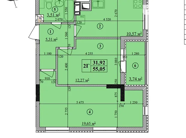 Квартира на вул. Августина Волошина, 32А в Києві, ID 171105, фото №20
