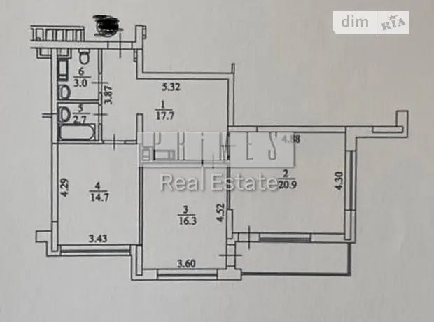 Квартира на вул. Андрія Верхогляда, 17 в Києві, ID 176497, фото №2