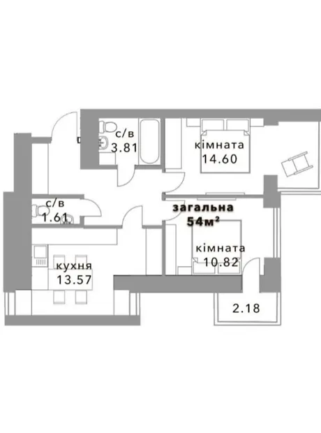 Квартира на вул. Соборна, 1 в Києві, ID 307826, фото №2