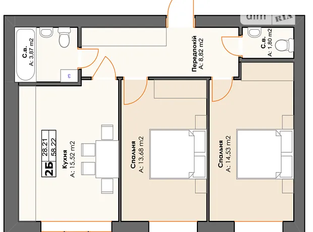 Квартира на ЖК 10 AVENUE в Києві, ID 239289, фото №2