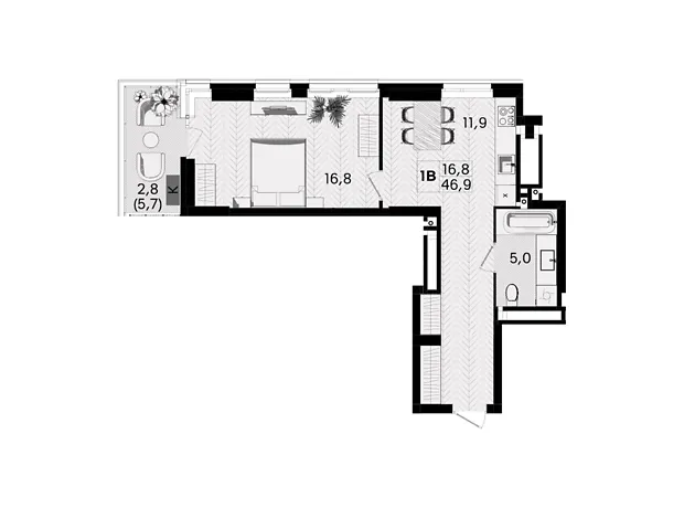 Квартира на вул. Келецька, 1 в Вінниця, ID 219285, фото №2
