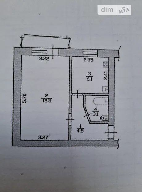 Квартира на вул. Київська, 30Б в Києві, ID 306491, фото №1