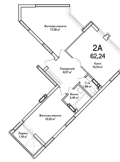 Квартира на вул. Ольги Кобилянської 1В/35 в Києві, ID 229653, фото №17