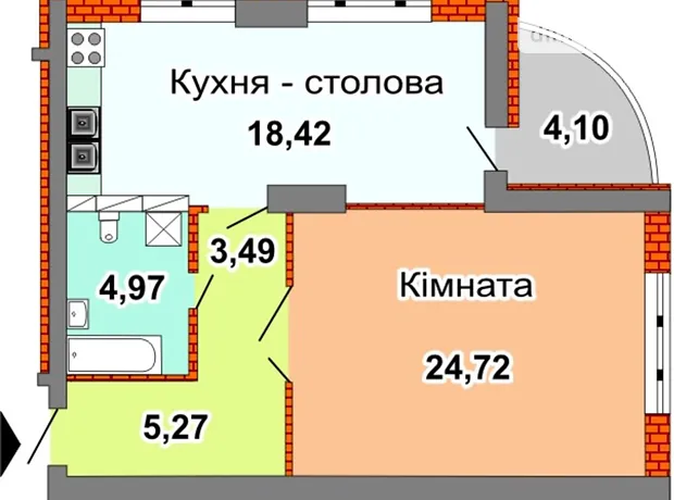 Квартира на просп. Валерія Лобановського, 150Д в Києві, ID 201657, фото №18