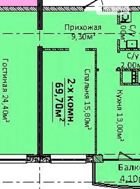 Квартира на просп. Лесі Українки в Одесі, ID 193199, фото №17