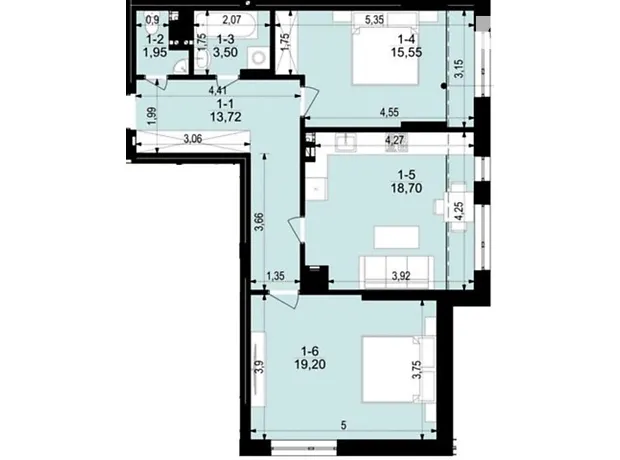 Квартира на вул. Яремчука Назарія, 18 в Тернопіль, ID 331938, фото №1
