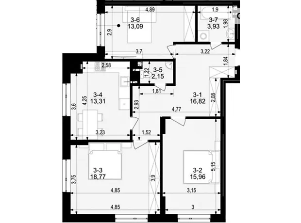 Квартира на вул. Яремчука Назарія, 18 в Тернопіль, ID 331374, фото №2
