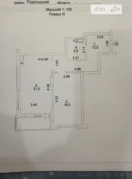 Квартира на вул. Вишгородська, 45Г в Києві, ID 188467, фото №6