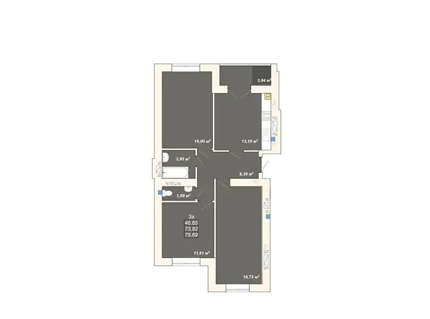 Квартира на вул. Ленкавського в Івано-Франківську, ID 190320, фото №10