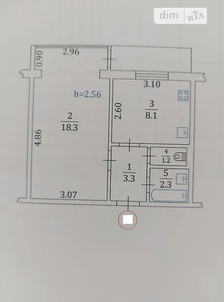 Квартира на вул. Світлицького 30/20А в Києві, ID 174154, фото №14