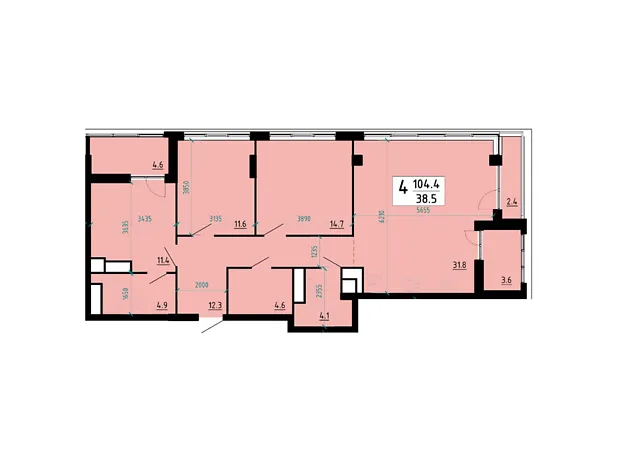 Квартира на вул. Глиняна, 10 в Тернополі, ID 287750, фото №6