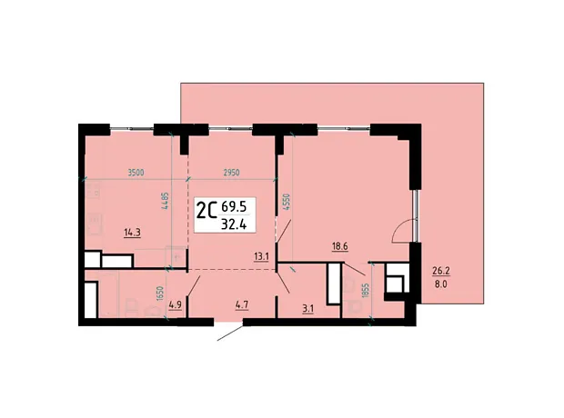 Квартира на вул. Глиняна, 10 в Тернополі, ID 287746, фото №6
