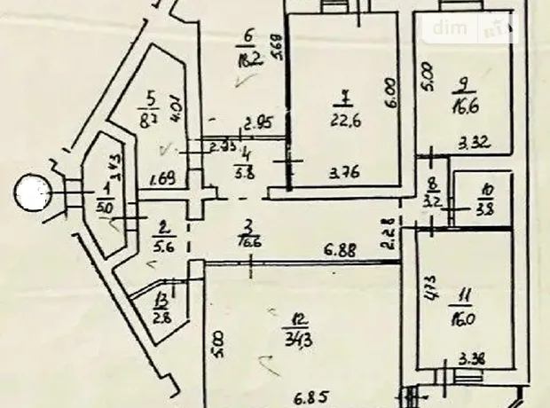 Квартира на вул. Левка Лук'яненка, 13А в Києві, ID 176227, фото №1