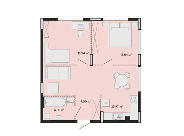 Квартира на вул. Козацька в Києві, ID 220350, фото №1