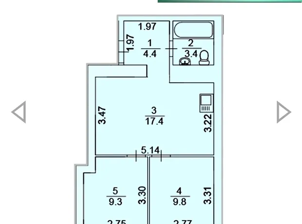 Квартира на вул. Лисенка, 21 в Києві, ID 238155, фото №2