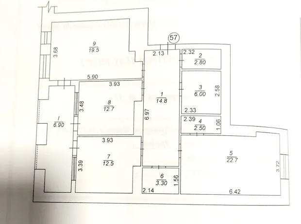 Квартира на вул. Матвія Донцова, 24 в Києві, ID 222516, фото №14