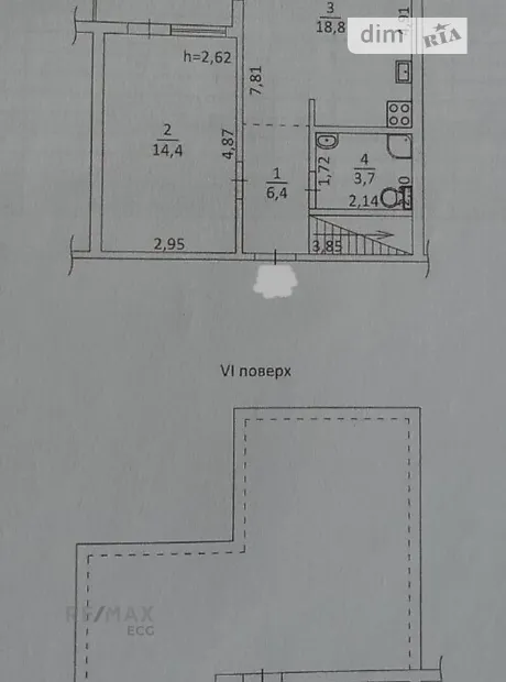 Квартира на вул. Богдана Хмельницького 1-3 в Києві, ID 307753, фото №24