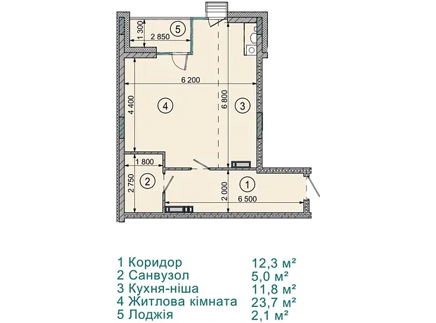 Квартира на вул. Соборна, 77А в Києві, ID 239915, фото №1