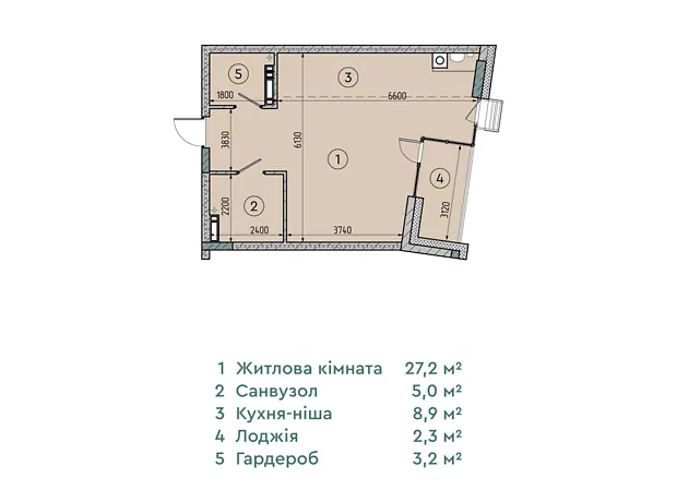 Квартира на вул. Соборна, 77А в Києві, ID 237834, фото №1
